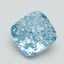 3.00 Ct. Fancy Vivid Blue Cushion Lab Grown Diamond