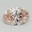 7.03 Ct. Fancy Intense Pink Oval Lab Grown Diamond