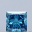 4.01 Ct. Fancy Vivid Blue Princess Lab Grown Diamond