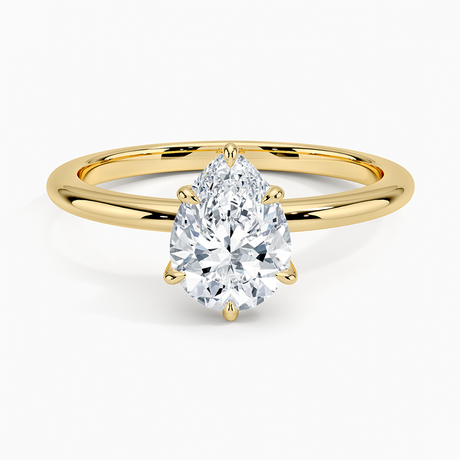 Hidden Halo Solitaire Engagement Ring
