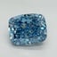 14.01 Ct. Fancy Vivid Malibu Blue Cushion Lab Grown Diamond