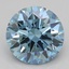 2.56 Ct. Fancy Vivid Blue Round Lab Grown Diamond