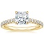18K Yellow Gold Chantal Diamond Ring, smalltop view