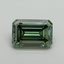 5.07 Ct. Fancy Vivid Pacific Green Emerald Lab Grown Diamond