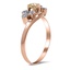 The Oma Ring, smalltop view on a hand