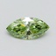 1.00 Ct. Fancy Vivid Green Marquise Lab Grown Diamond