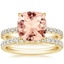 18KY Morganite Amelie Diamond Bridal Set, smalltop view