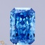 4.39 Ct. Fancy Vivid Blue Radiant Lab Grown Diamond