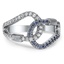 Custom Diamond and Tanzanite Carabiner Ring
