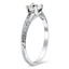 The Lezlie Ring, smalltop view on a hand
