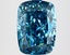 3.51 Ct. Fancy Vivid Blue Cushion Lab Grown Diamond
