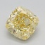 1.65 Ct. Fancy Intense Yellow Cushion Lab Grown Diamond