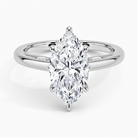 Secret Garden Adorned Gallery Solitaire Ring