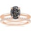 14K Rose Gold Petite Elodie Ring with Luxe Ballad Diamond Ring