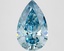 3.20 Ct. Fancy Vivid Blue Pear Lab Grown Diamond