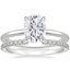 Platinum Petite Elodie Ring with Luxe Sia Diamond Ring (1/5 ct. tw.)