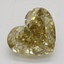2.21 Ct. Fancy Deep Brownish Yellow Heart Diamond