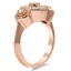 The Blenda Ring, smalltop view on a hand