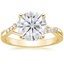 18K Yellow Gold Chamise Diamond Ring (1/15 ct. tw.), smalltop view