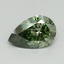 1.00 Ct. Fancy Vivid Green Pear Lab Grown Diamond