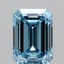 1.69 Ct. Fancy Vivid Blue Emerald Lab Grown Diamond