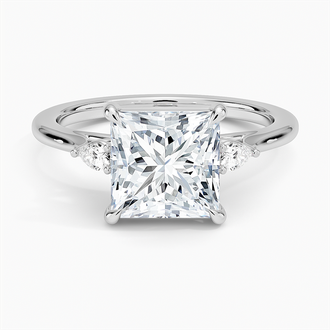 Perfect Fit Three Stone Pear Diamond Ring