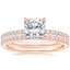 14K Rose Gold Luxe Ballad Perfect Fit Diamond Bridal Set
