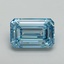 9.35 Ct. Fancy Vivid Blue Emerald Lab Grown Diamond