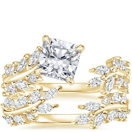 18K Yellow Gold Sweeping Ivy Diamond Bridal Set (1 ct. tw.)