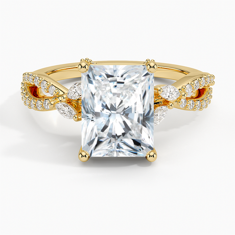 18K Yellow Gold Adorned Luxe Willow Diamond Ring (1/3 ct. tw.)