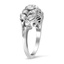 The Rosalynd Ring, smalltop view on a hand