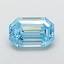 8.35 Ct. Fancy Vivid Blue Emerald Lab Grown Diamond