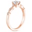 14K Rose Gold Tiara Milgrain Diamond Ring (1/10 ct. tw.), smallside view