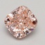 2.26 Ct. Fancy Intense Pink Cushion Lab Grown Diamond