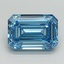 3.12 Ct. Fancy Vivid Blue Emerald Lab Grown Diamond