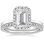 18KW Moissanite Vienna Diamond Bridal Set (1/2 ct. tw.), smalltop view