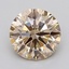 3.02 Ct. Very Light  Brown Round Lab Grown Diamond