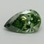 1.51 Ct. Fancy Vivid Green Pear Lab Grown Diamond