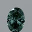 1.00 Ct. Fancy Vivid Green Oval Lab Grown Diamond