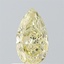 0.61 Ct. Light Yellow Pear Lab Grown Diamond