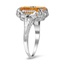 The Vere Ring, smalltop view on a hand