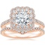 14K Rose Gold Rosa Diamond Ring with Flair Diamond Ring (1/6 ct. tw.)