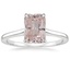 Platinum 1.4mm Provence Solitaire Ring, smalltop view