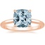 14K Rose Gold Elodie 1.8mm Solitaire Ring, smalltop view