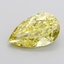 3.06 Ct. Fancy Intense None Yellow Pear Lab Grown Diamond