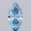 0.91 Ct. Fancy Vivid Blue Marquise Lab Grown Diamond