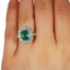 The Sunetra Ring, smallzoomed in top view on a hand