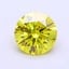 1.08 Ct. Fancy Vivid  Yellow Round Lab Grown Diamond