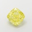 3.03 Ct. Fancy Intense  Yellow Cushion Lab Grown Diamond