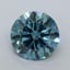 2.09 Ct. Fancy Vivid Malibu Blue Round Lab Grown Diamond